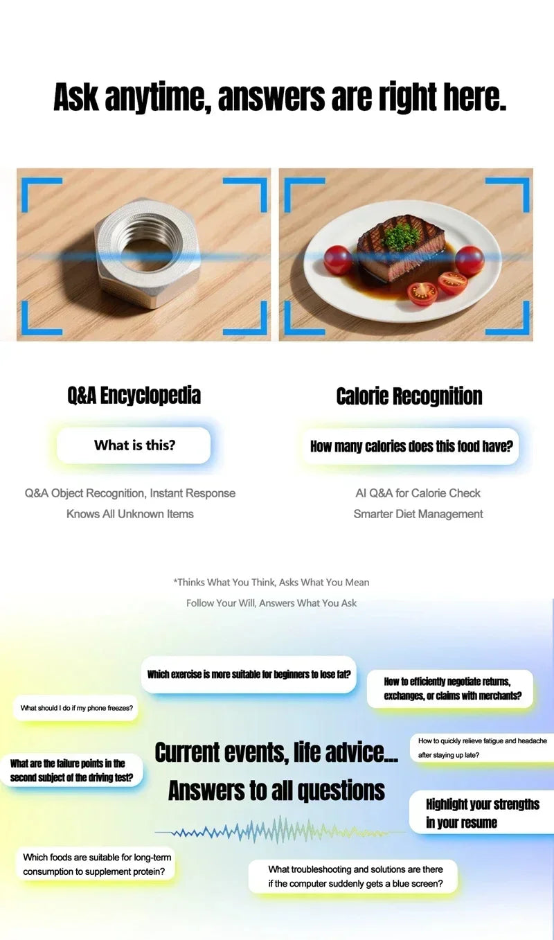 Lenovo 4K HD AI Smart Glasses Photochromic Glasses Multifunctional Camera Bluetooth Call Voice Assistant Music Player Translate