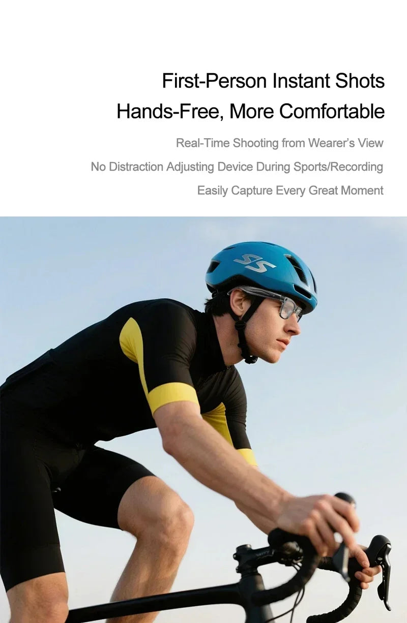 Lenovo 4K HD AI Smart Glasses Photochromic Glasses Multifunctional Camera Bluetooth Call Voice Assistant Music Player Translate