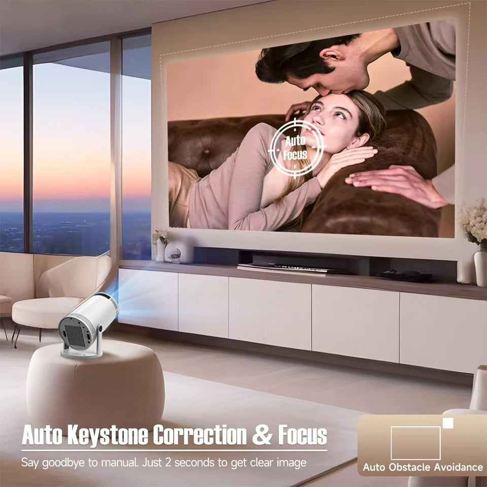 2026 New Smart Projector 4K Wifi6 290ANSI Allwinner BT5.0 1080P 1280*720P Home Cinema Outdoor Projetor Christmas Gifts Hot Sale