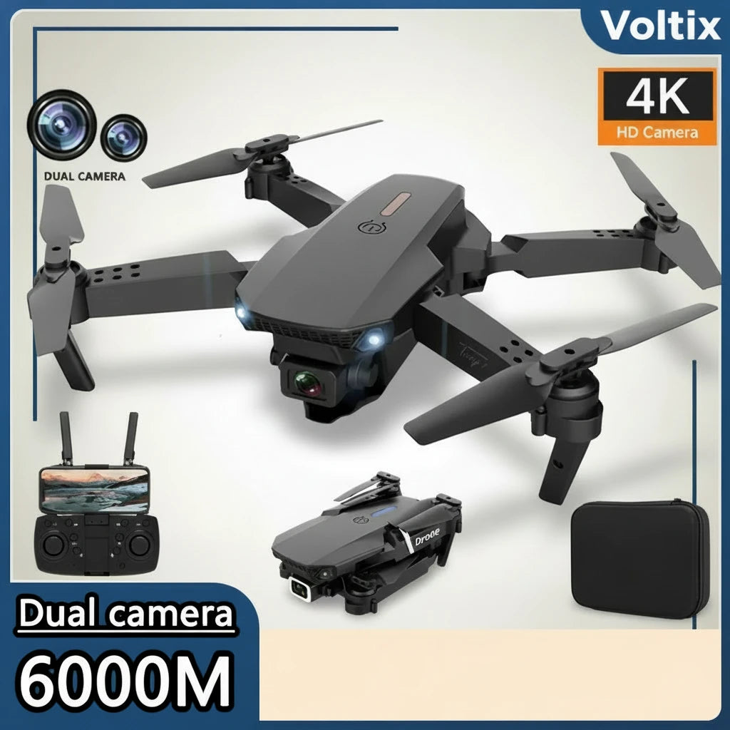 2024 E88Pro RC Drone 4K Professinal With 1080P Wide Angle HD Camera Foldable Helicopter WIFI FPV Height Hold Gift Toy