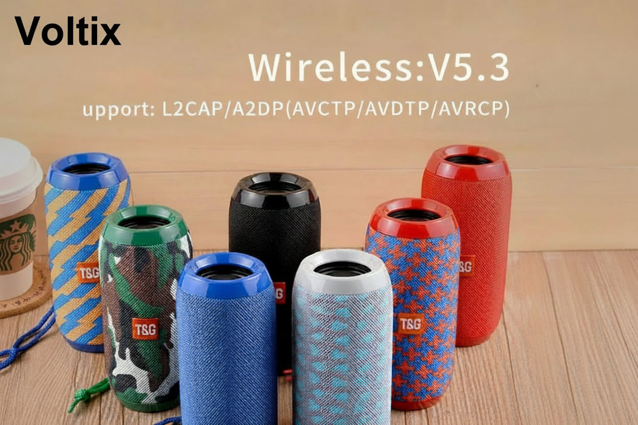 TG117 Bluetooth Speakers Portable Wireless Sound Box  Outdoor Loudspeaker Waterproof Stereo Surround Supports TF Radio