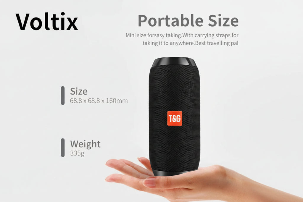 TG117 Bluetooth Speakers Portable Wireless Sound Box  Outdoor Loudspeaker Waterproof Stereo Surround Supports TF Radio