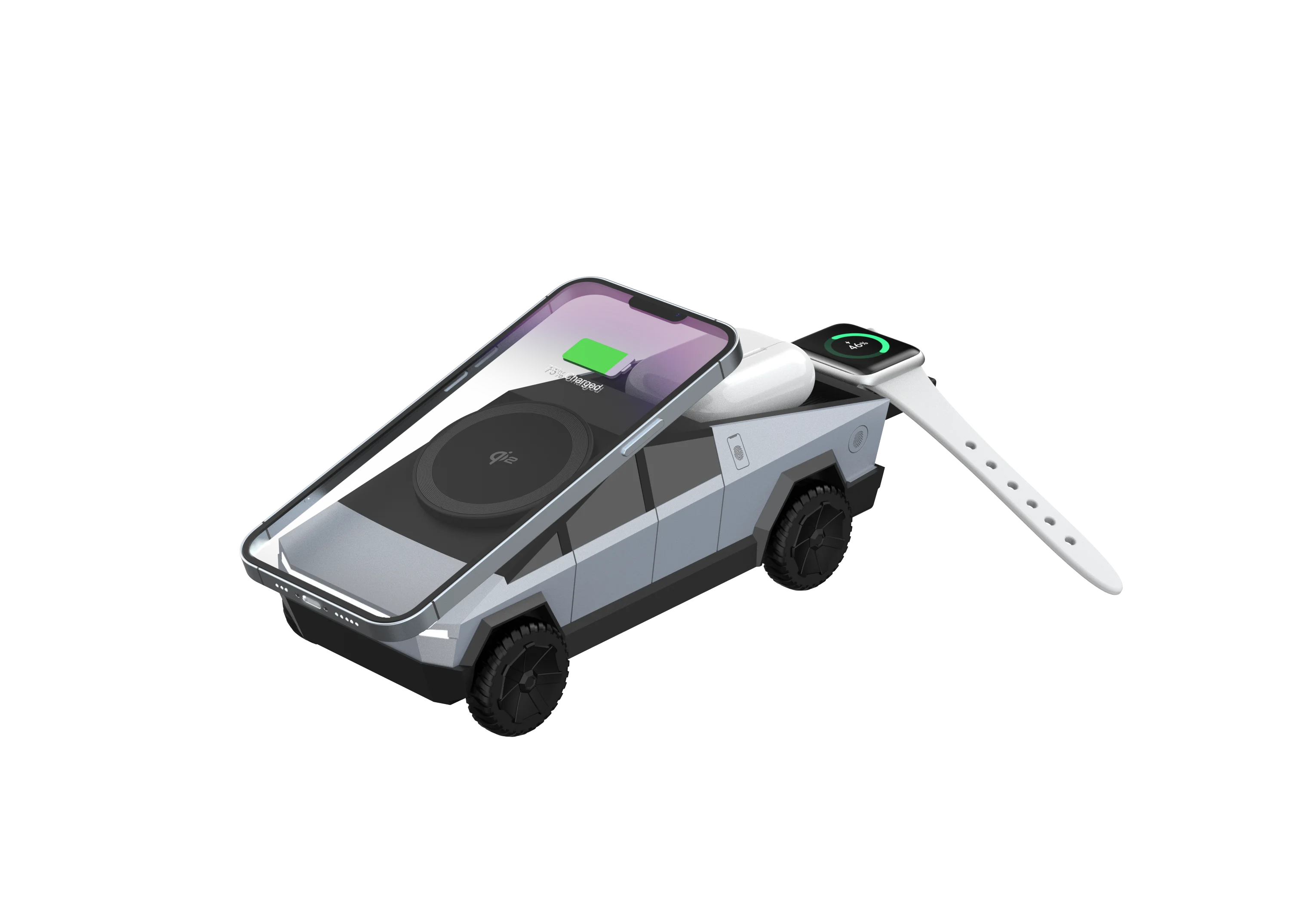 QI2 3 in 1 Magnetic Fast Wireless Charger Cyberdock Phone Stand For Magsafe iPhone 12-17 Apple & Samsung Watch 2-8 Airpods Pro