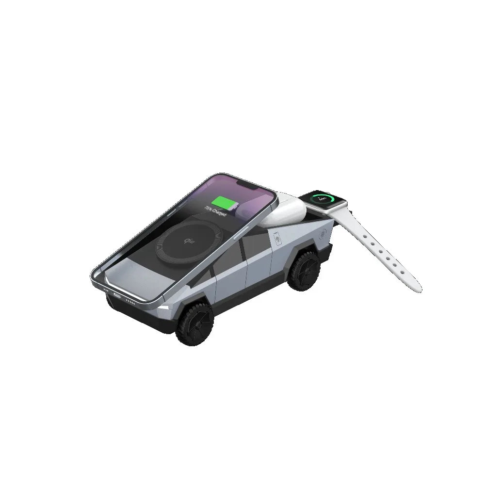 QI2 3 in 1 Magnetic Fast Wireless Charger Cyberdock Phone Stand For Magsafe iPhone 12-17 Apple & Samsung Watch 2-8 Airpods Pro