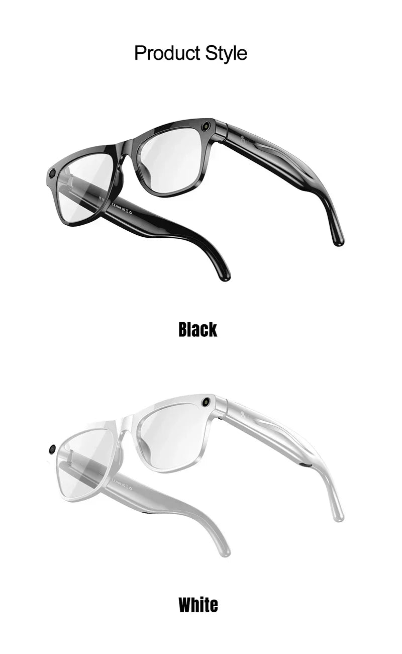 Lenovo 4K HD AI Smart Glasses Photochromic Glasses Multifunctional Camera Bluetooth Call Voice Assistant Music Player Translate