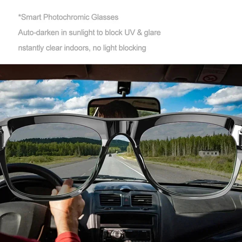 Lenovo 4K HD AI Smart Glasses Photochromic Glasses Multifunctional Camera Bluetooth Call Voice Assistant Music Player Translate