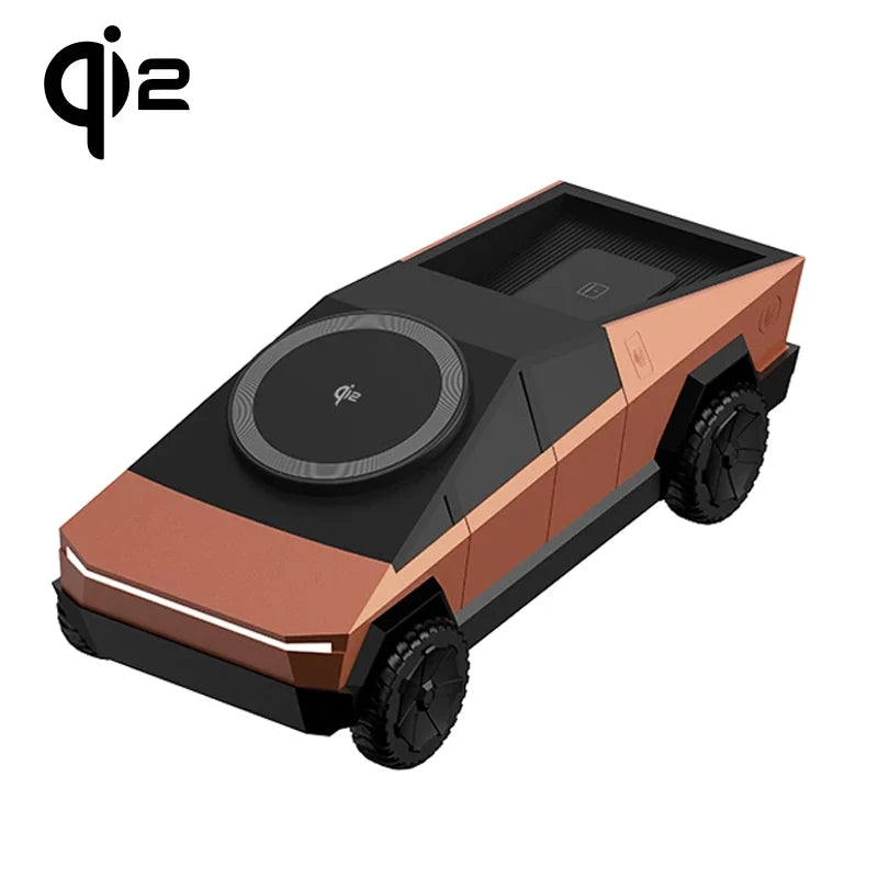 QI2 3 in 1 Magnetic Fast Wireless Charger Cyberdock Phone Stand For Magsafe iPhone 12-17 Apple & Samsung Watch 2-8 Airpods Pro